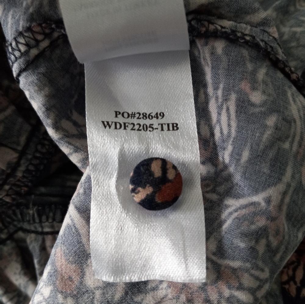 Faherty Isabella Maxi Dress Artisan Floral Block Print M - Picture 10 of 16